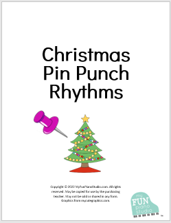 Christmas pin punch rhythms